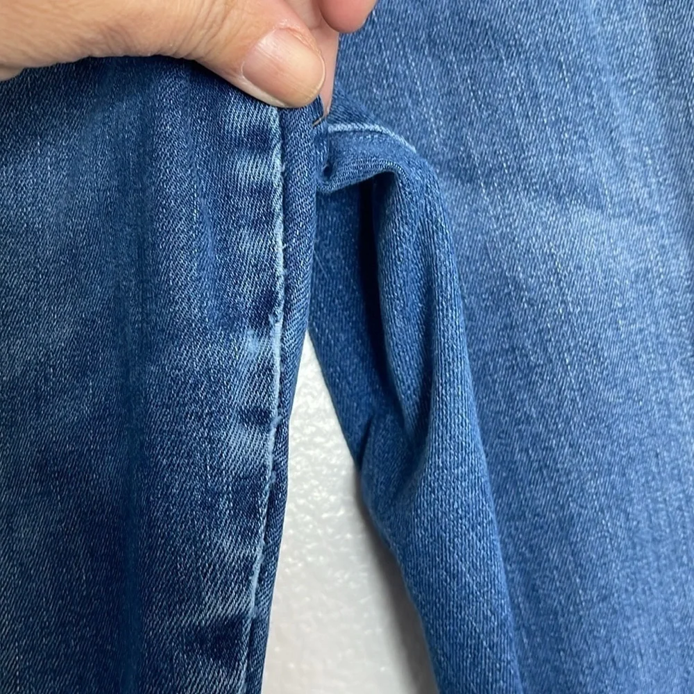 Frame Jeans Le Sylvie Crop High Rise Distressed Straight Fit Size 32 - Picture 6 of 9